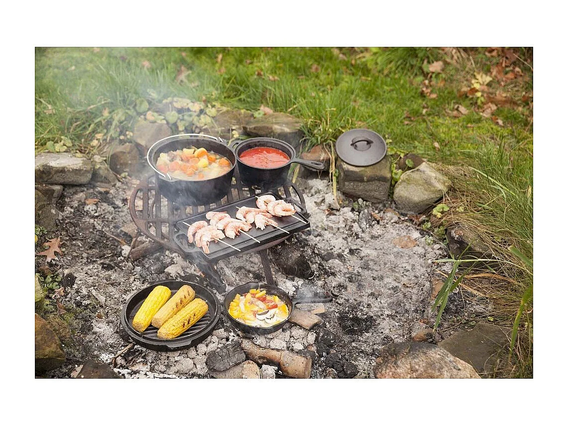 Juego de cocina para fogatas de 7 piezas