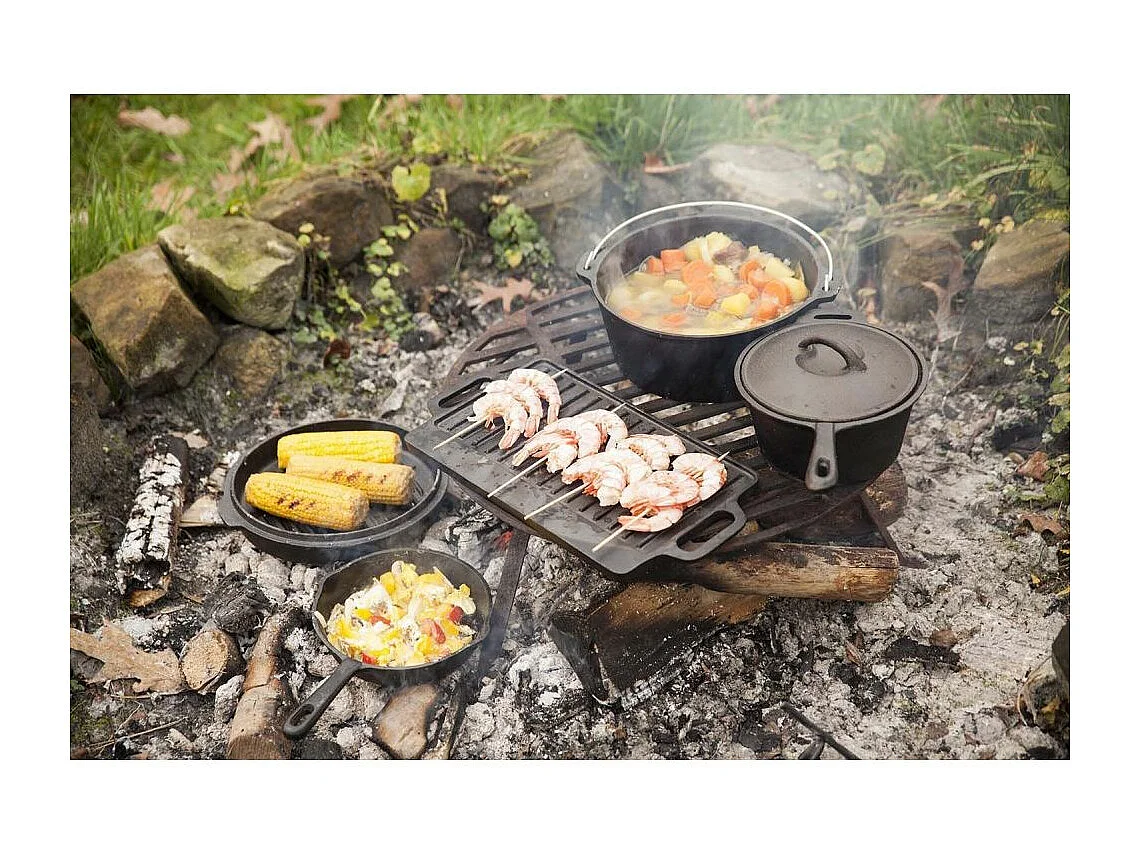 Juego de cocina para fogatas de 7 piezas