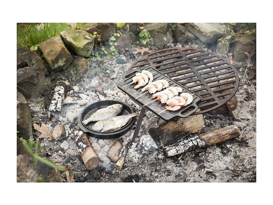 Juego de cocina para fogatas de 7 piezas
