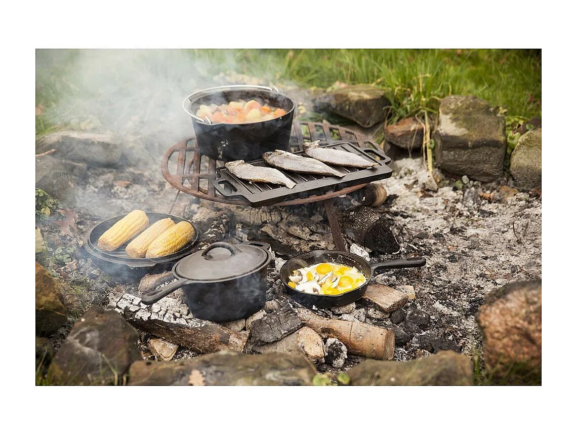 Juego de cocina para fogatas de 7 piezas