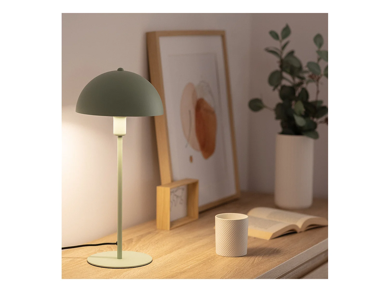 Lampada da Tavolo Alluminio Madow Verde Celadon