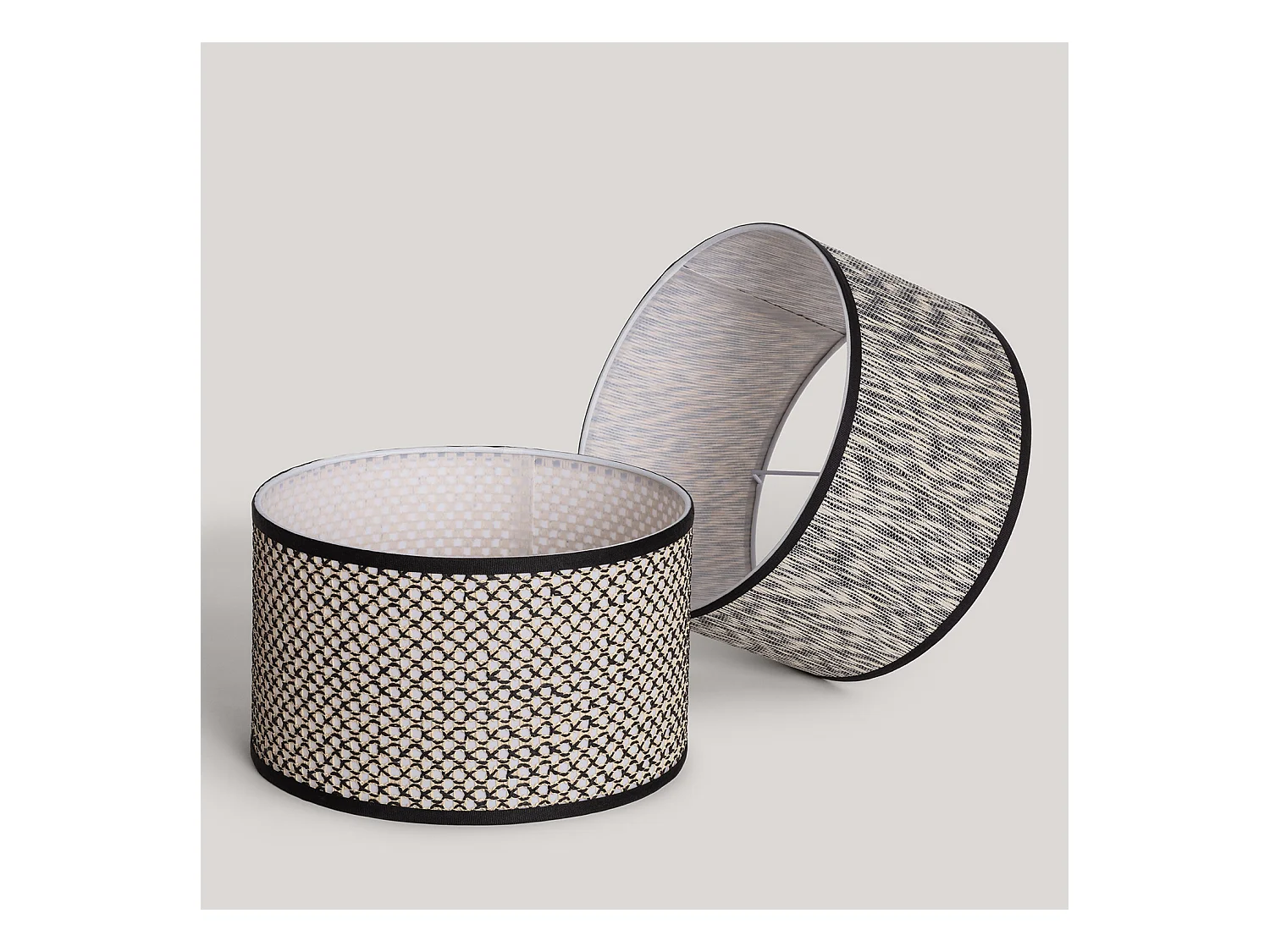 Abat-jour de Lampe Saniya ILUZZIA Blanc / Noir