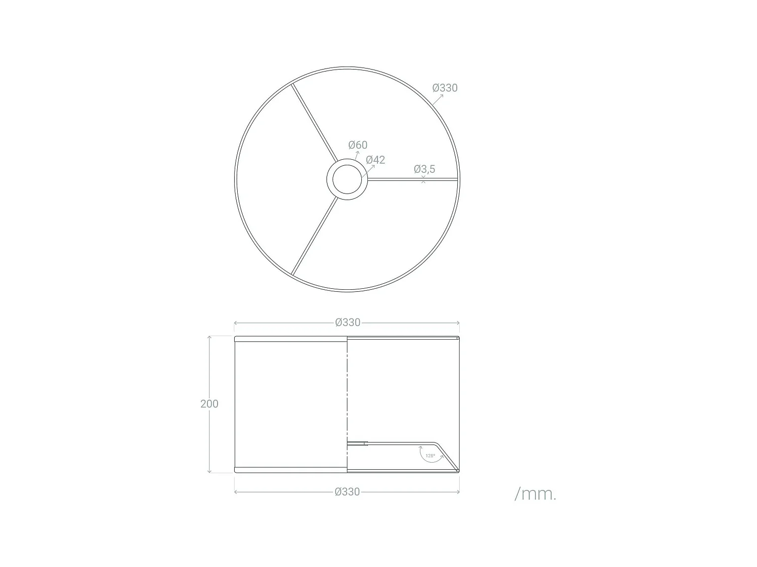 Abat-jour de Lampe Saniya ILUZZIA Blanc / Noir