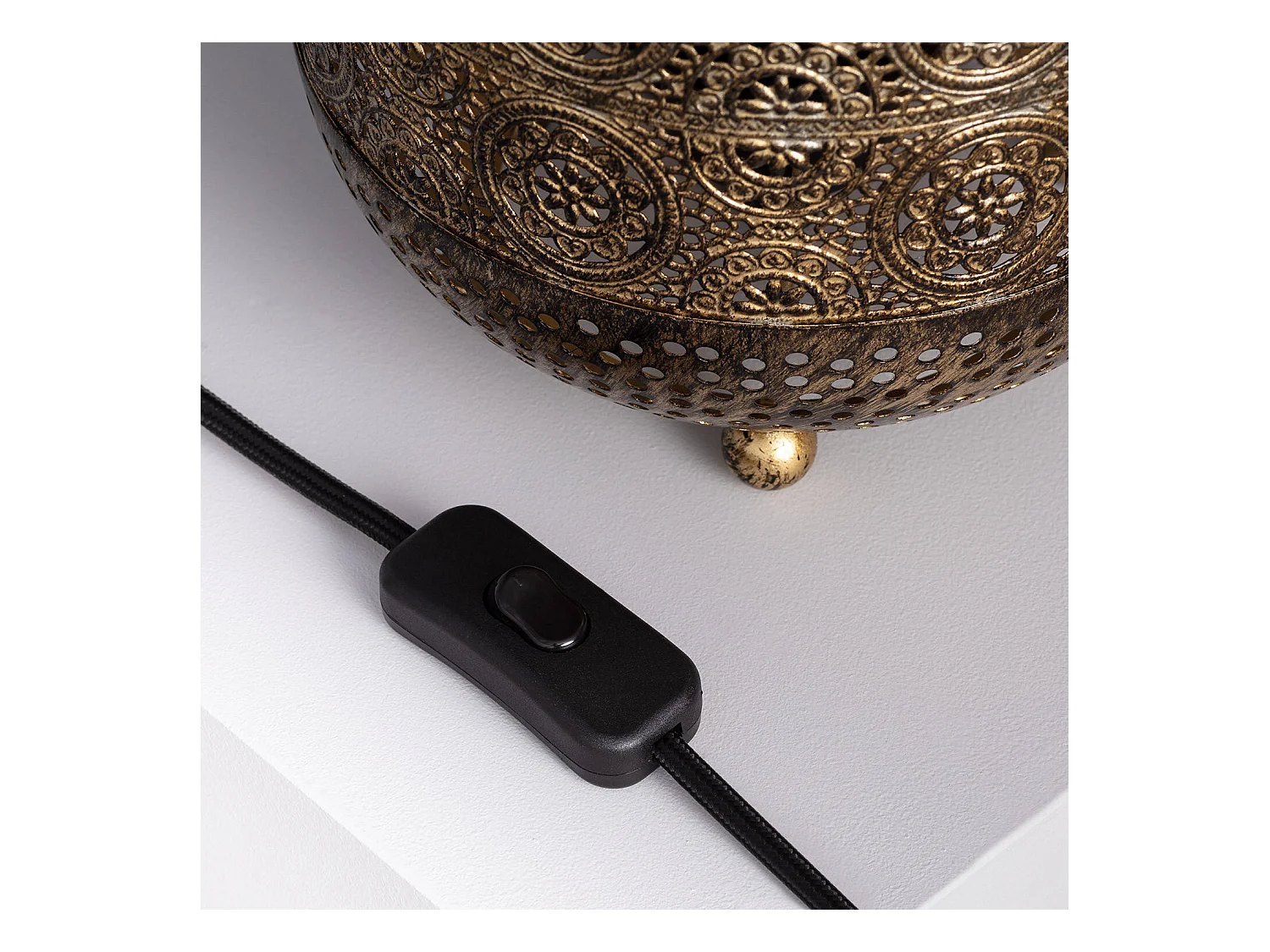 Lampe à Poser Métal Aerba Doré