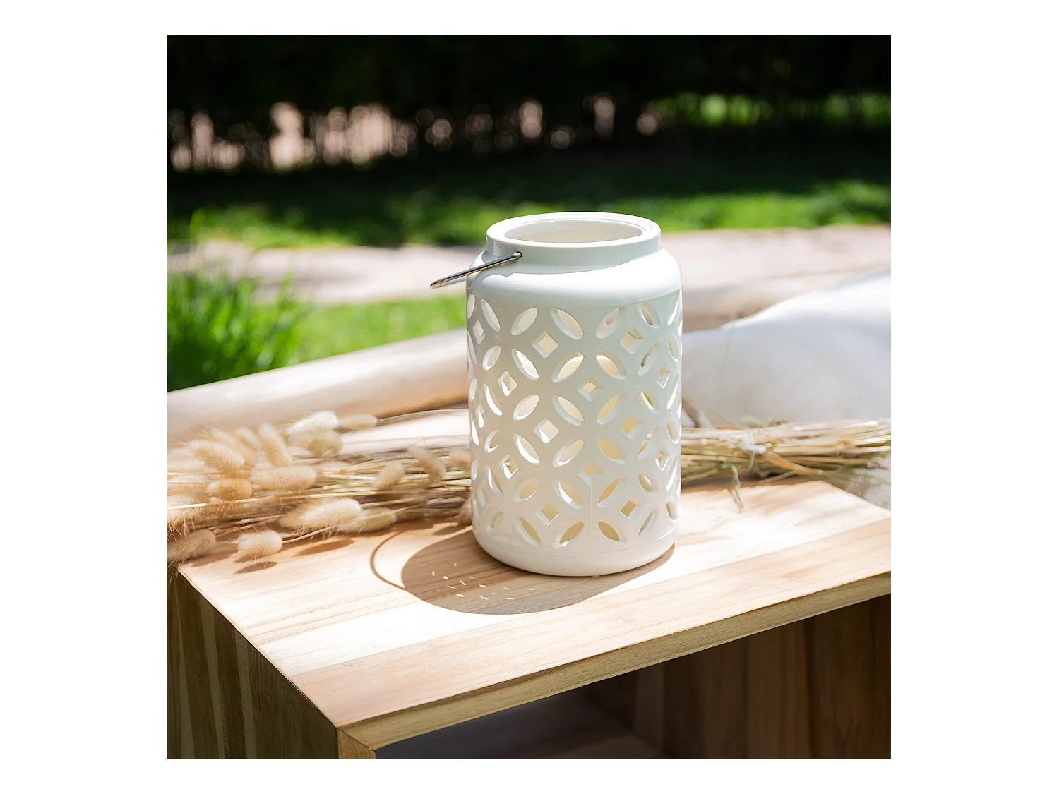 Lampe à Poser Portable Renoir avec Bougie LED  Blanc