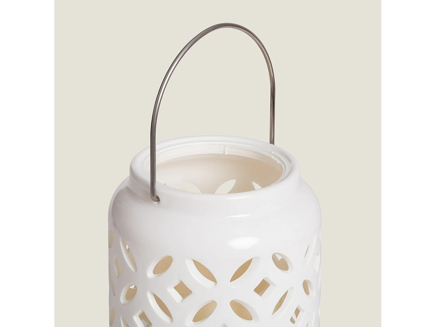 Lámpara de Mesa con Vela LED Portátil Renoir Blanco