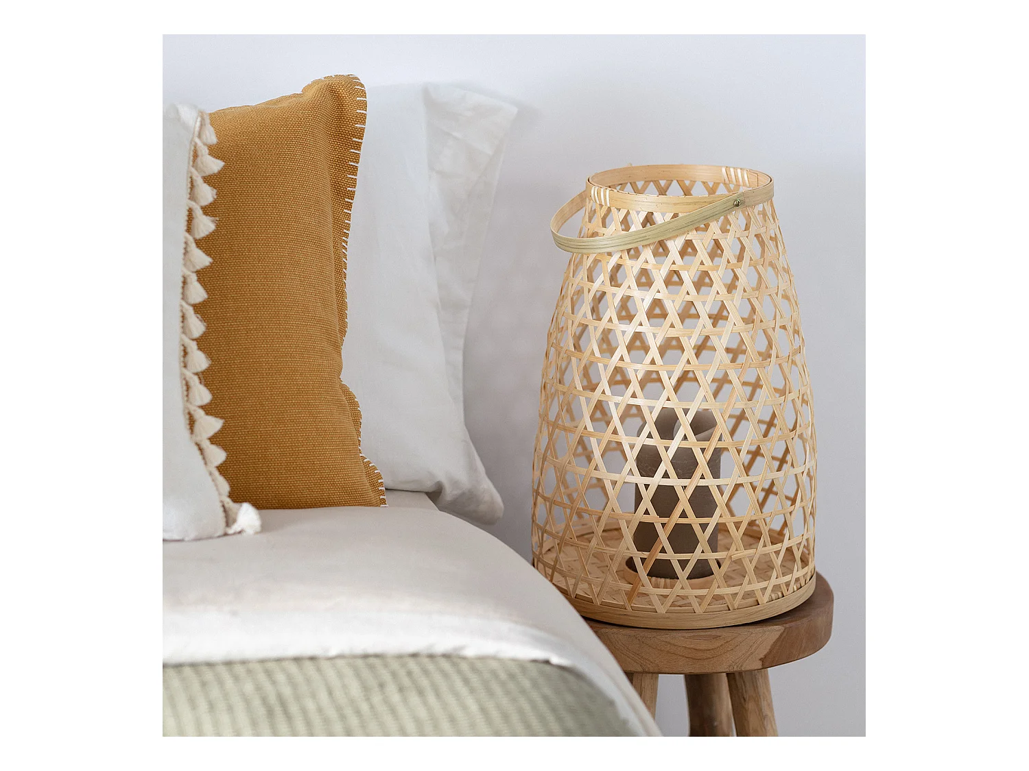 Lámpara de Mesa Bambú Sumailla Color Natural