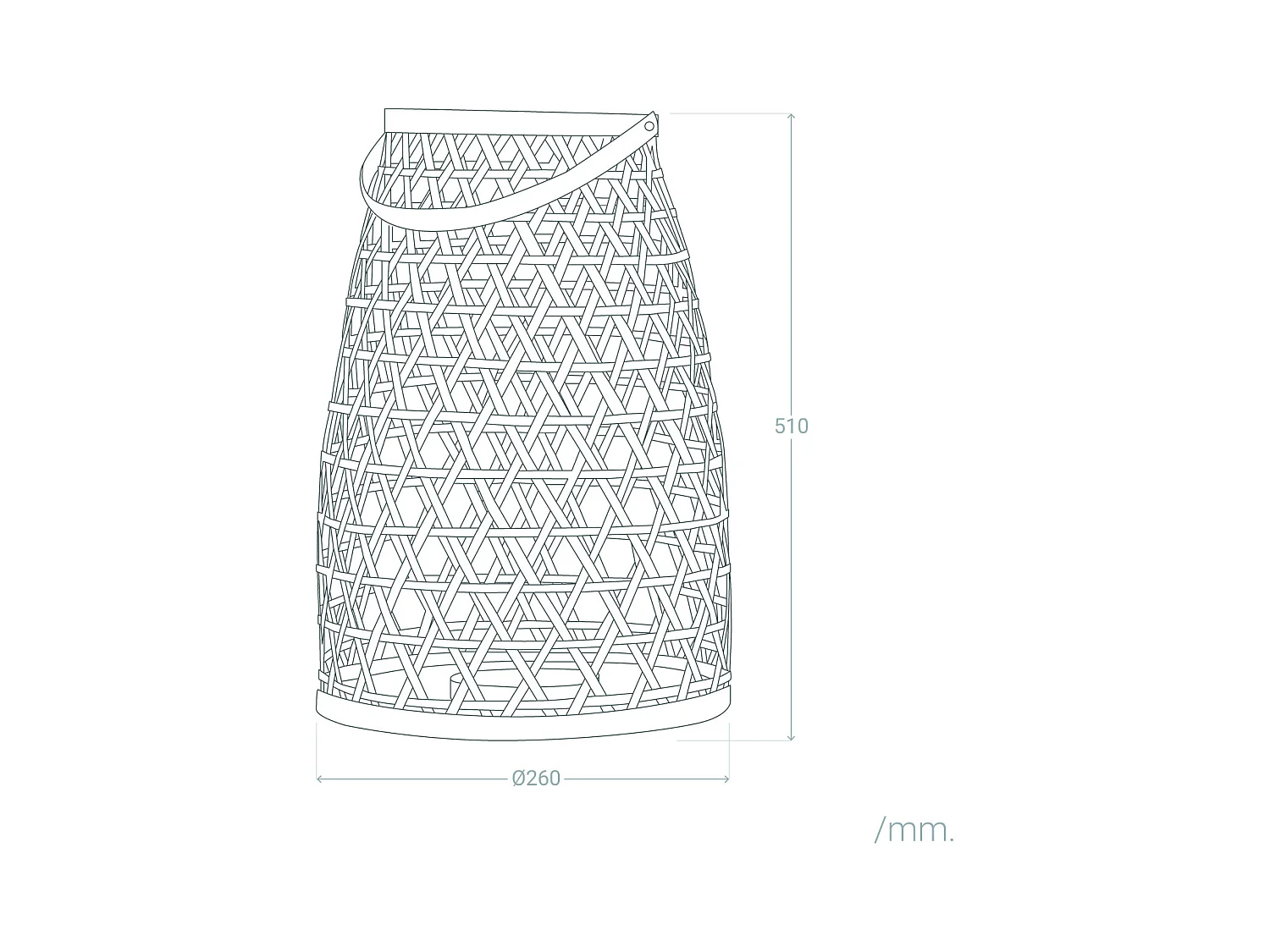 Lámpara de Mesa Bambú Sumailla Color Natural