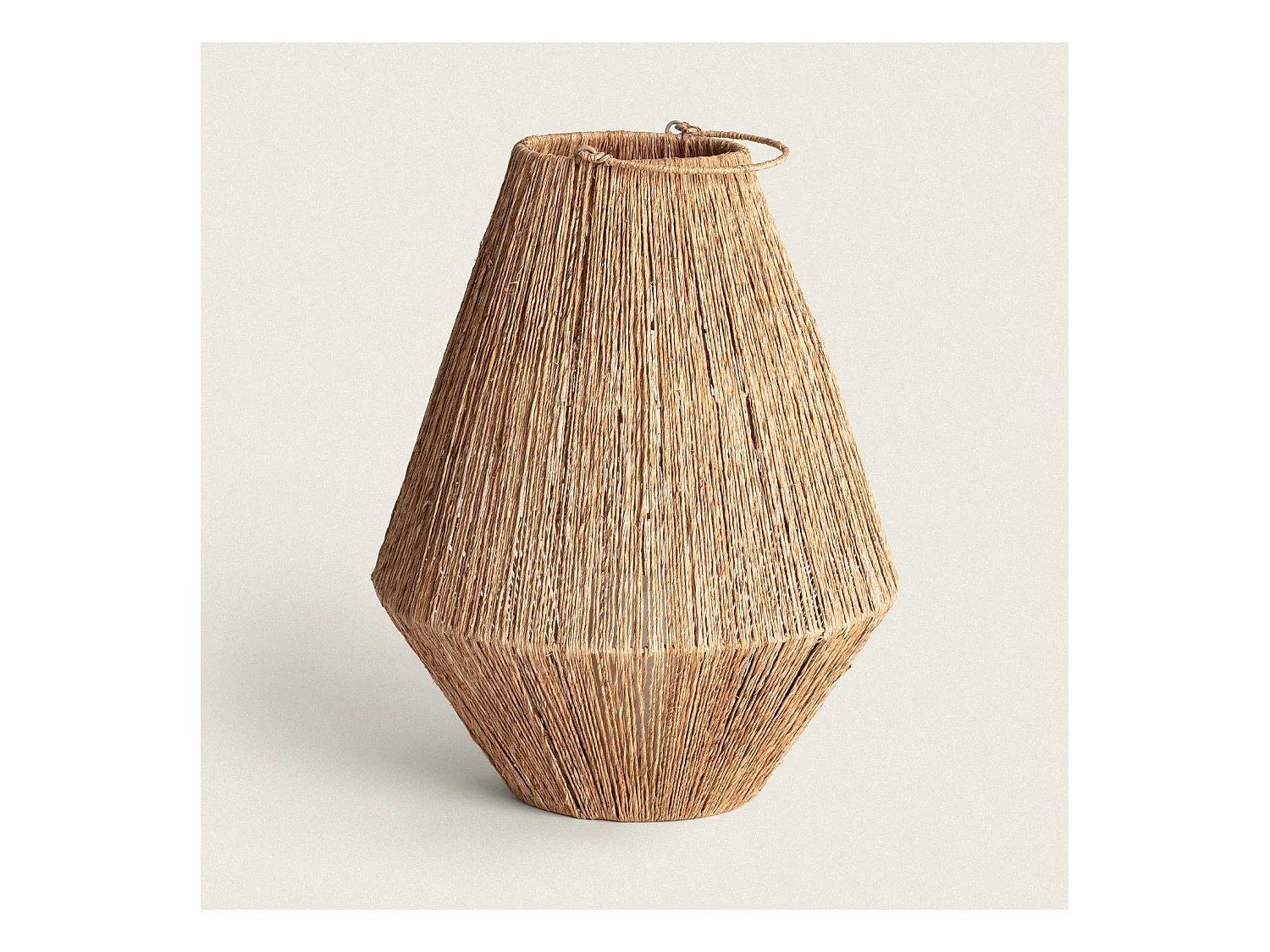 Lámpara de Mesa Yute Tuareg Color Natural con Control Remoto