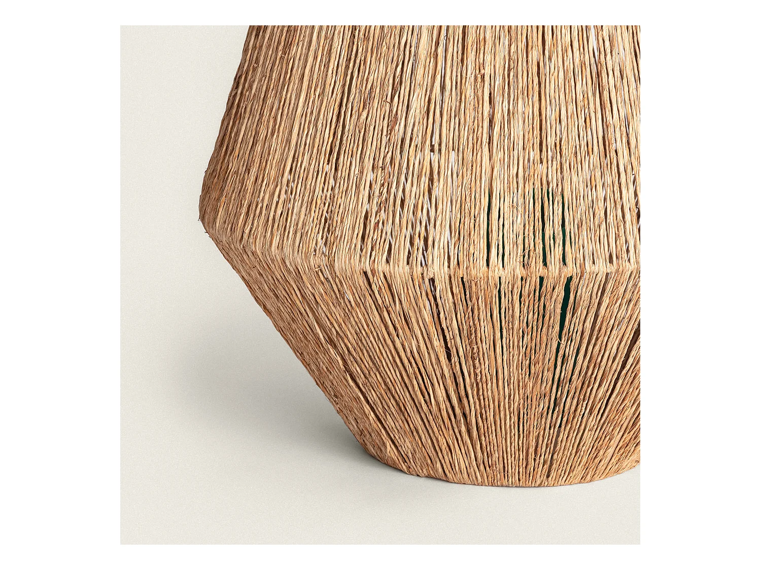 Lámpara de Mesa Yute Tuareg Color Natural con Control Remoto