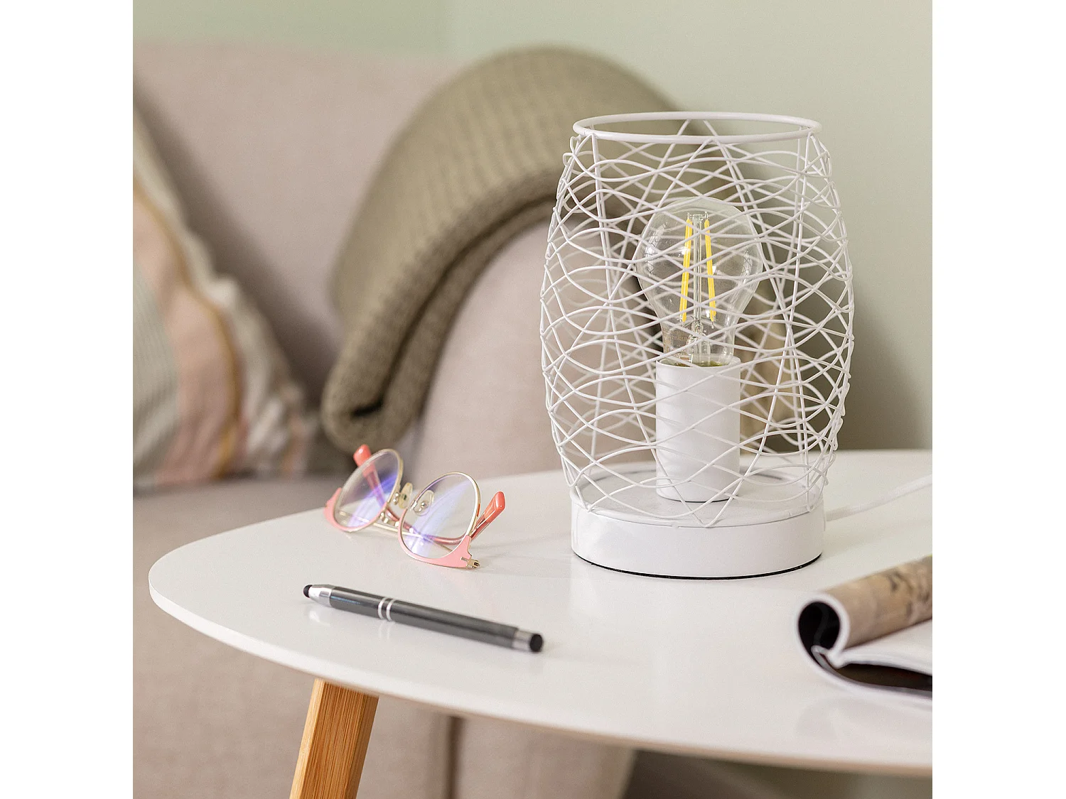 Lampe à Poser Métal Winbi Blanc