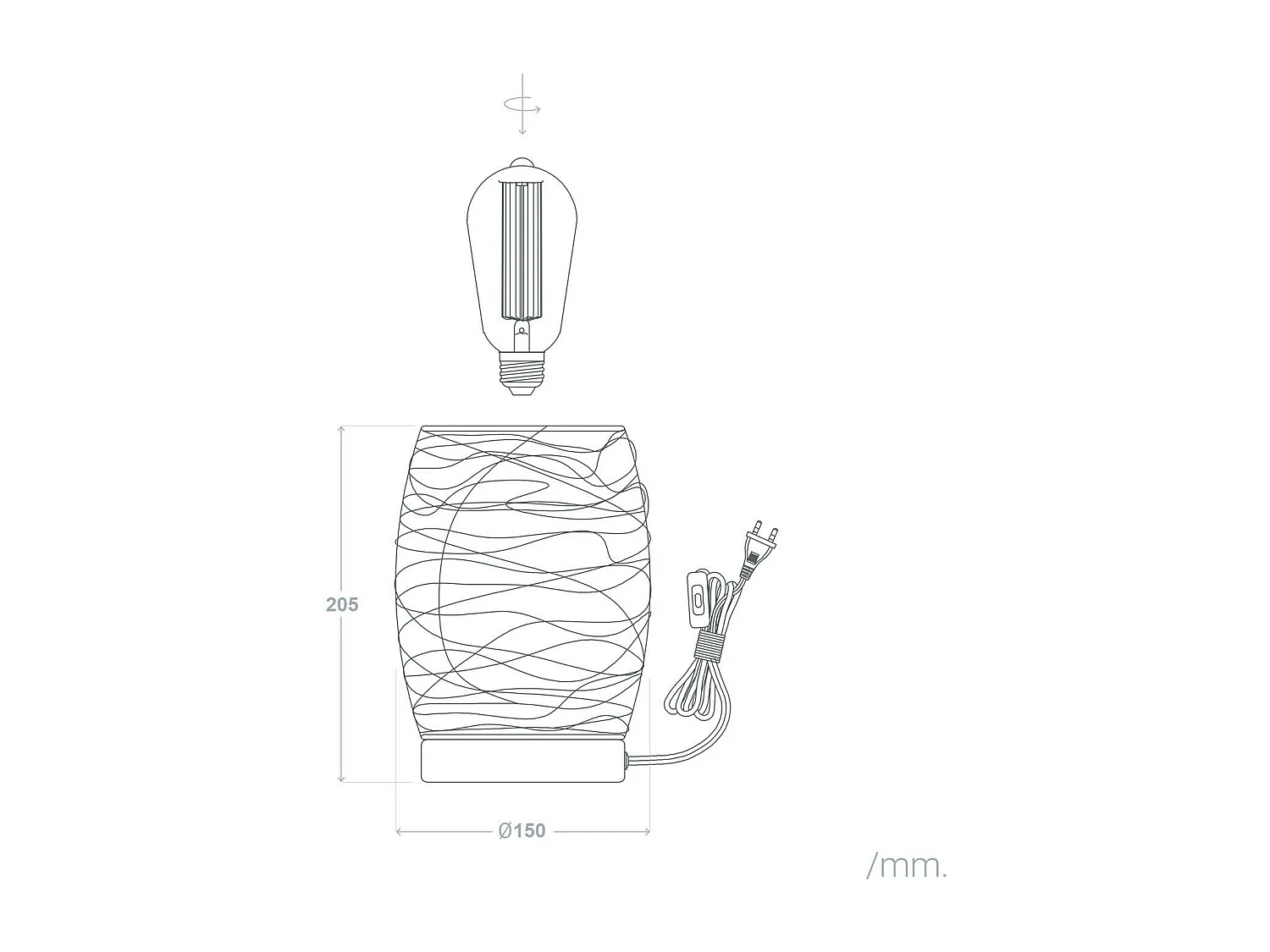 Lampe à Poser Aluminium Winbi Blanc