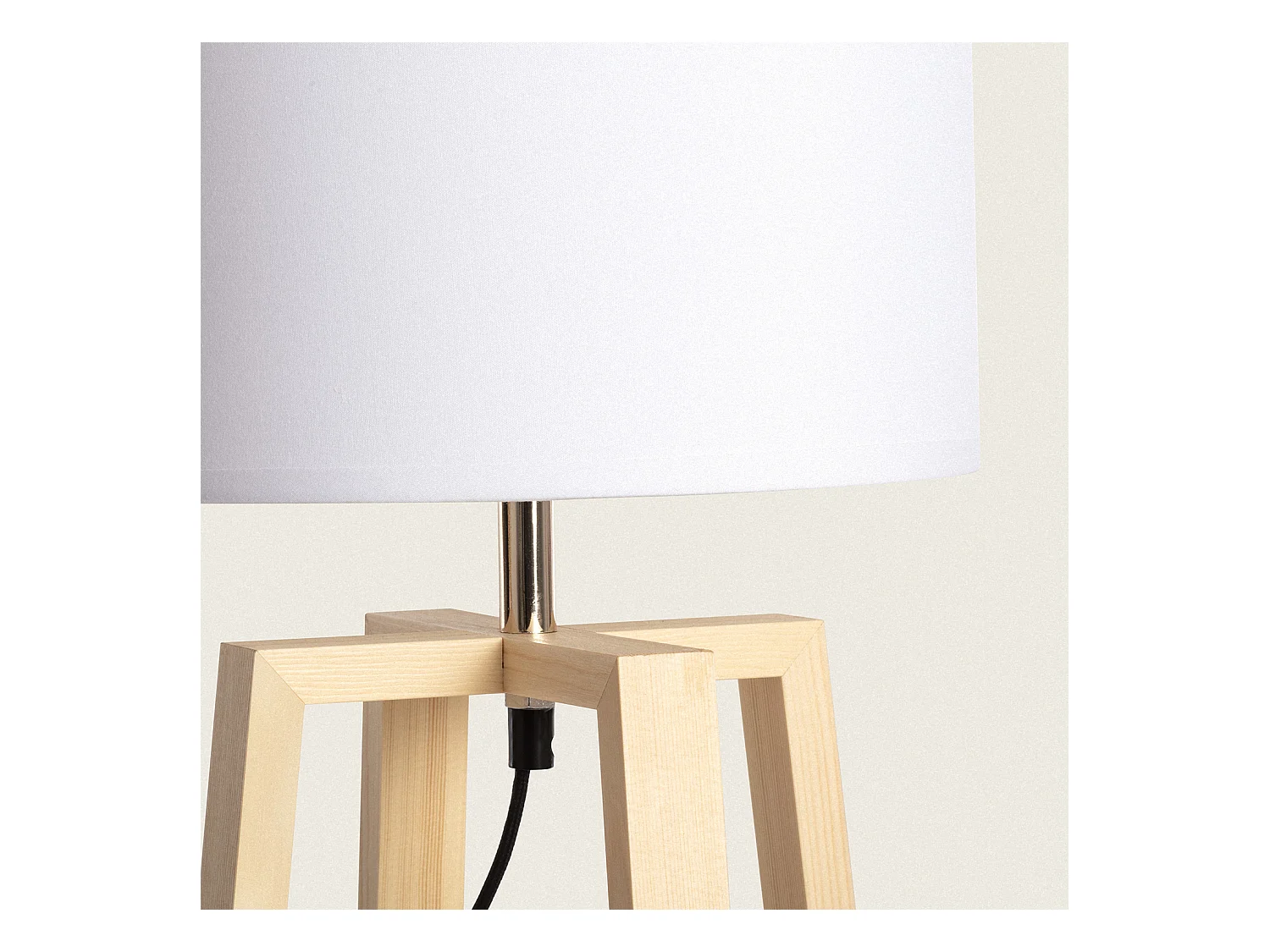 Lampe à Poser Bois Korsade Blanc