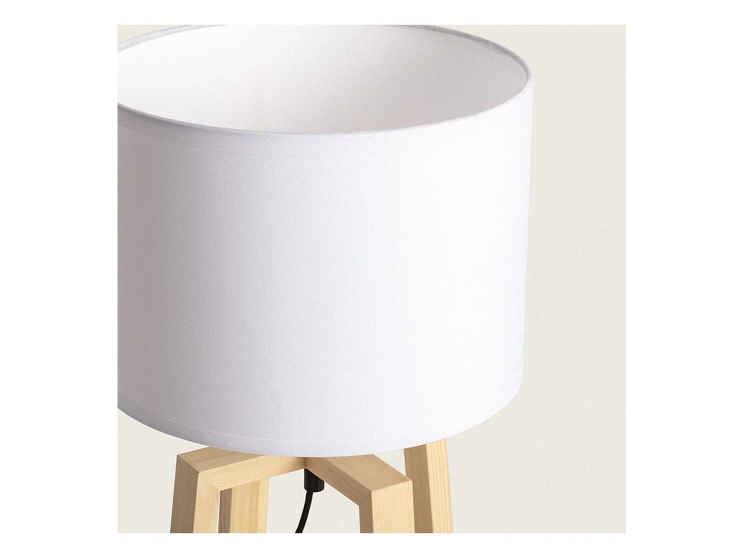 Lampe à Poser Bois Korsade Blanc