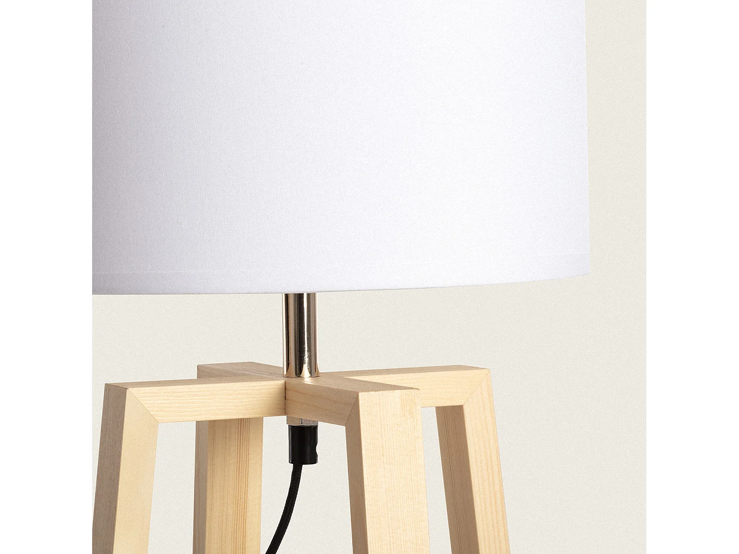 Lampe à Poser Bois Korsade Blanc