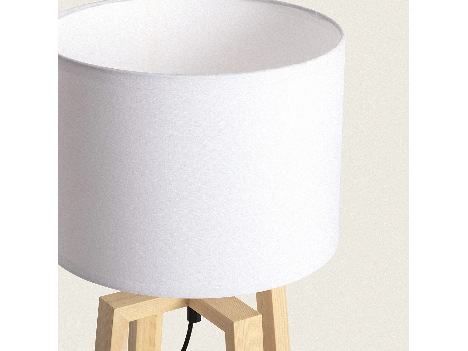 Lampe à Poser Bois Korsade Blanc