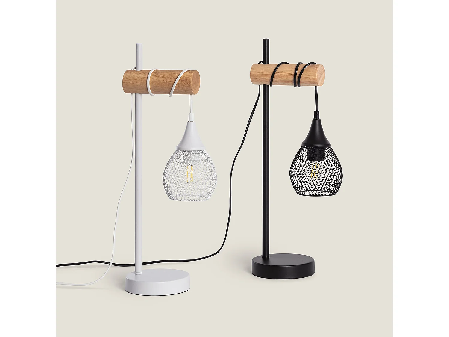 Lampe à Poser Monah WiFi avec Variateur Noir