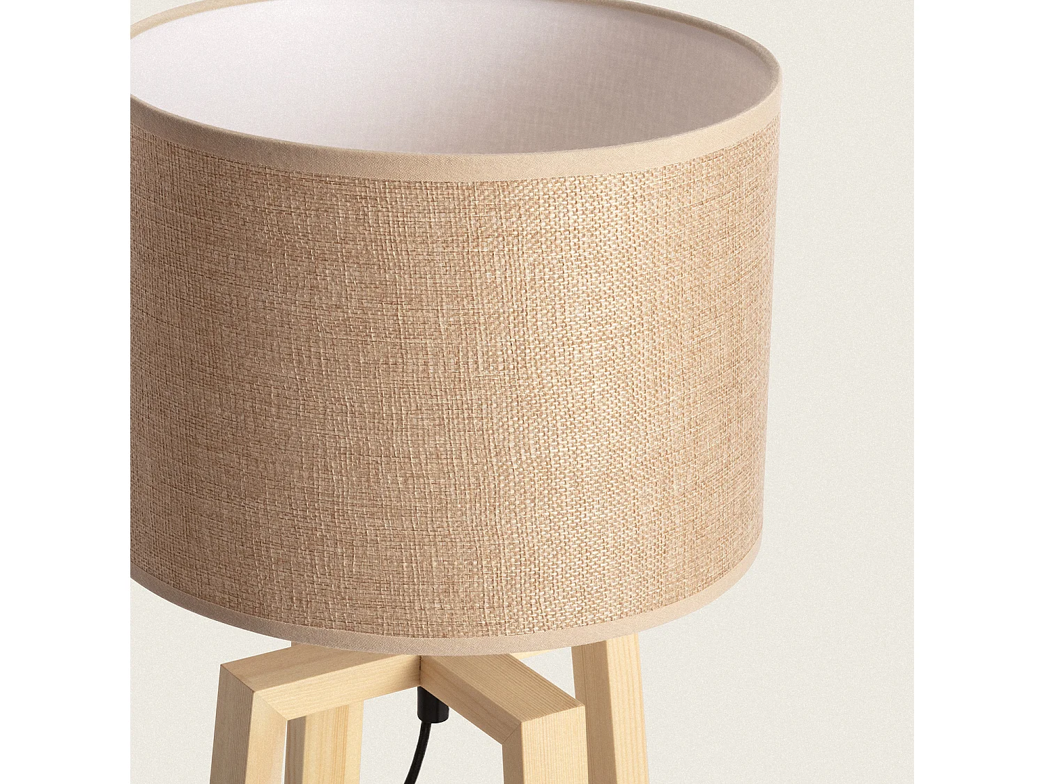 Lampe à Poser Bois Korsade Camel