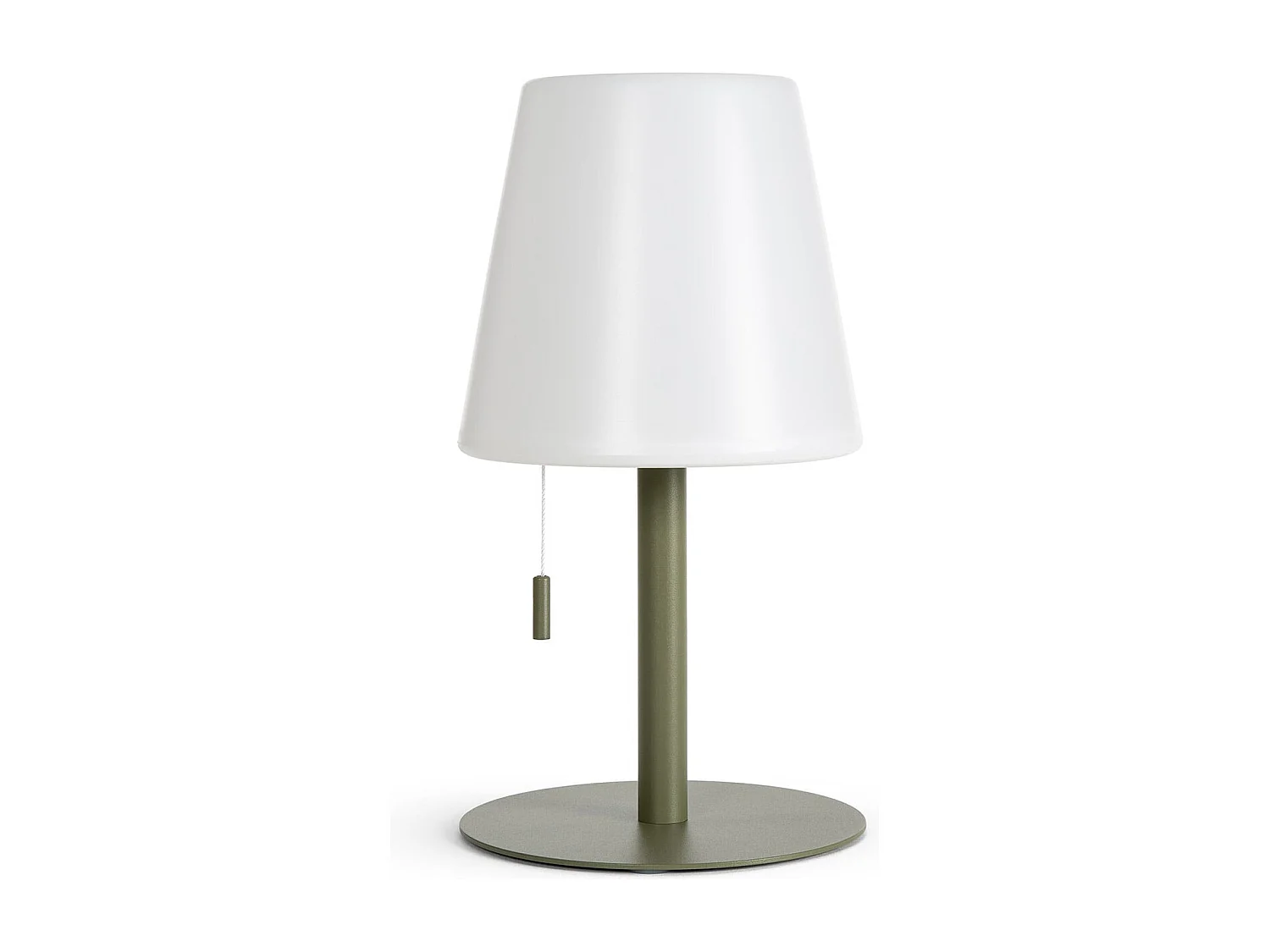 Lámpara de Mesa LED Portátil para Exterior Aluminio con Batería Recargable Epinay Verde Caqui