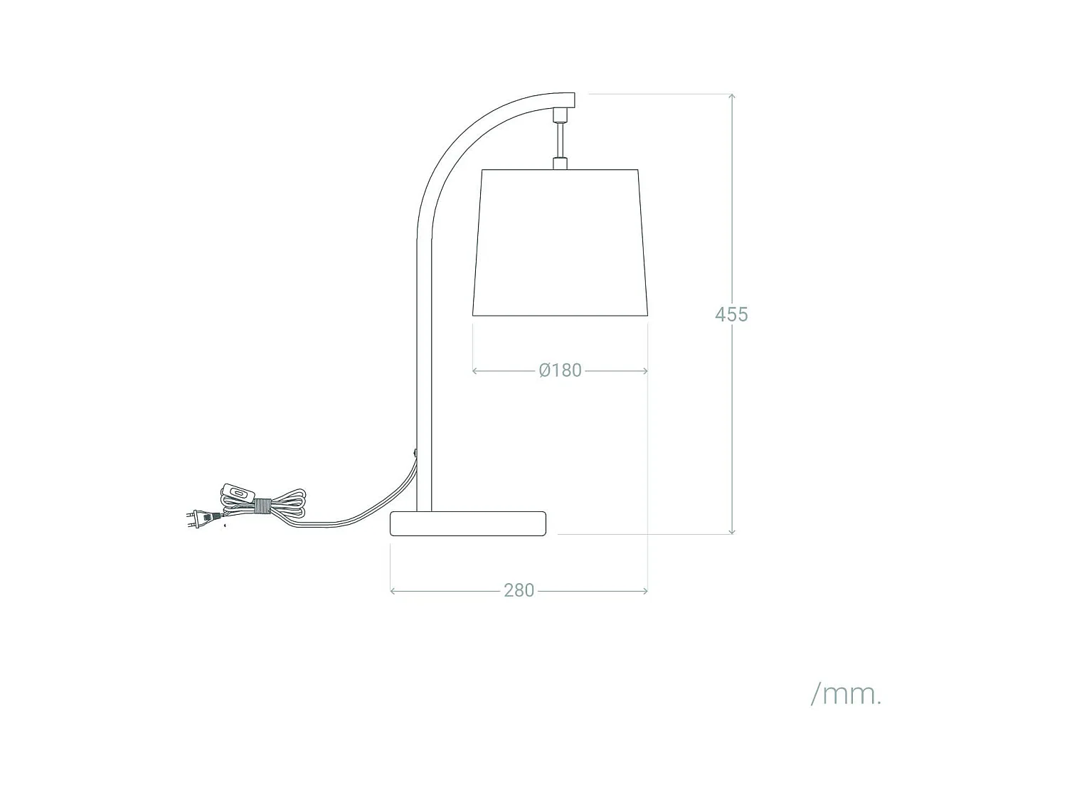 Lampada da Tavolo Tessuto e Legno Haakon Bianco