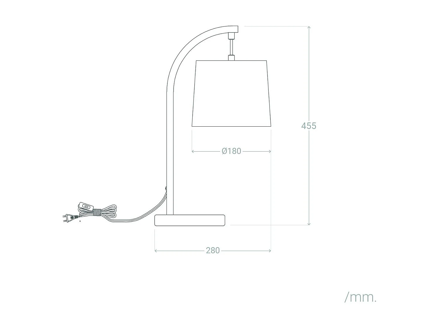 Lampe à Poser Bois et Textile Haakon  Blanc