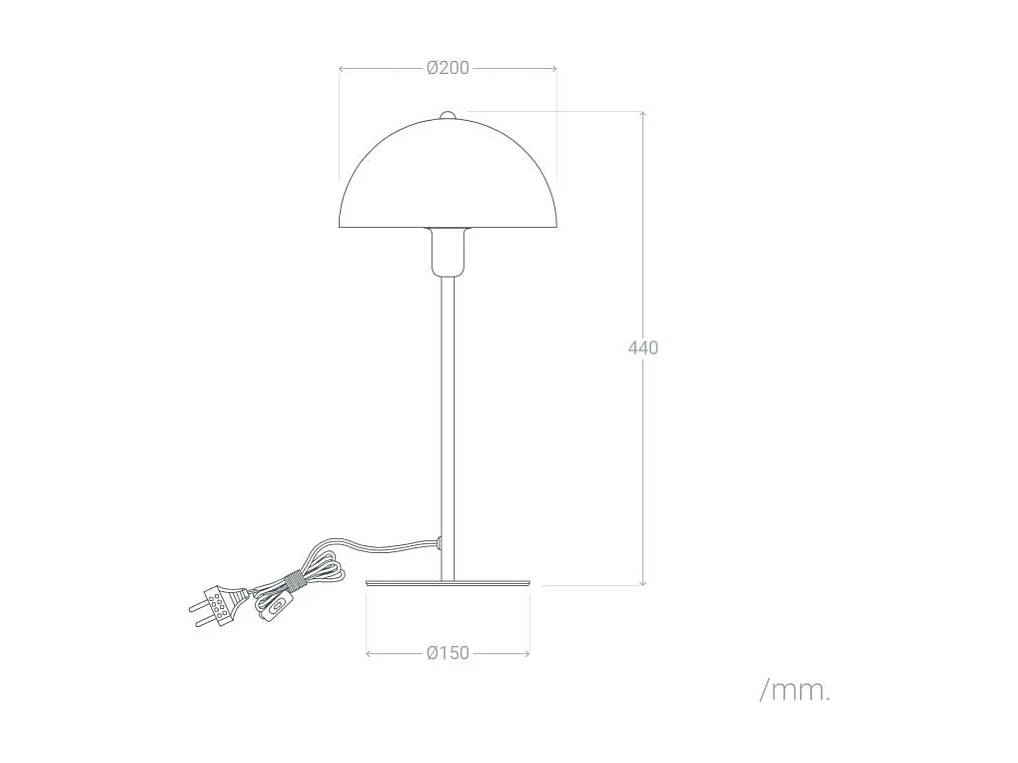 Lampe à Poser Aluminium Madow Noir