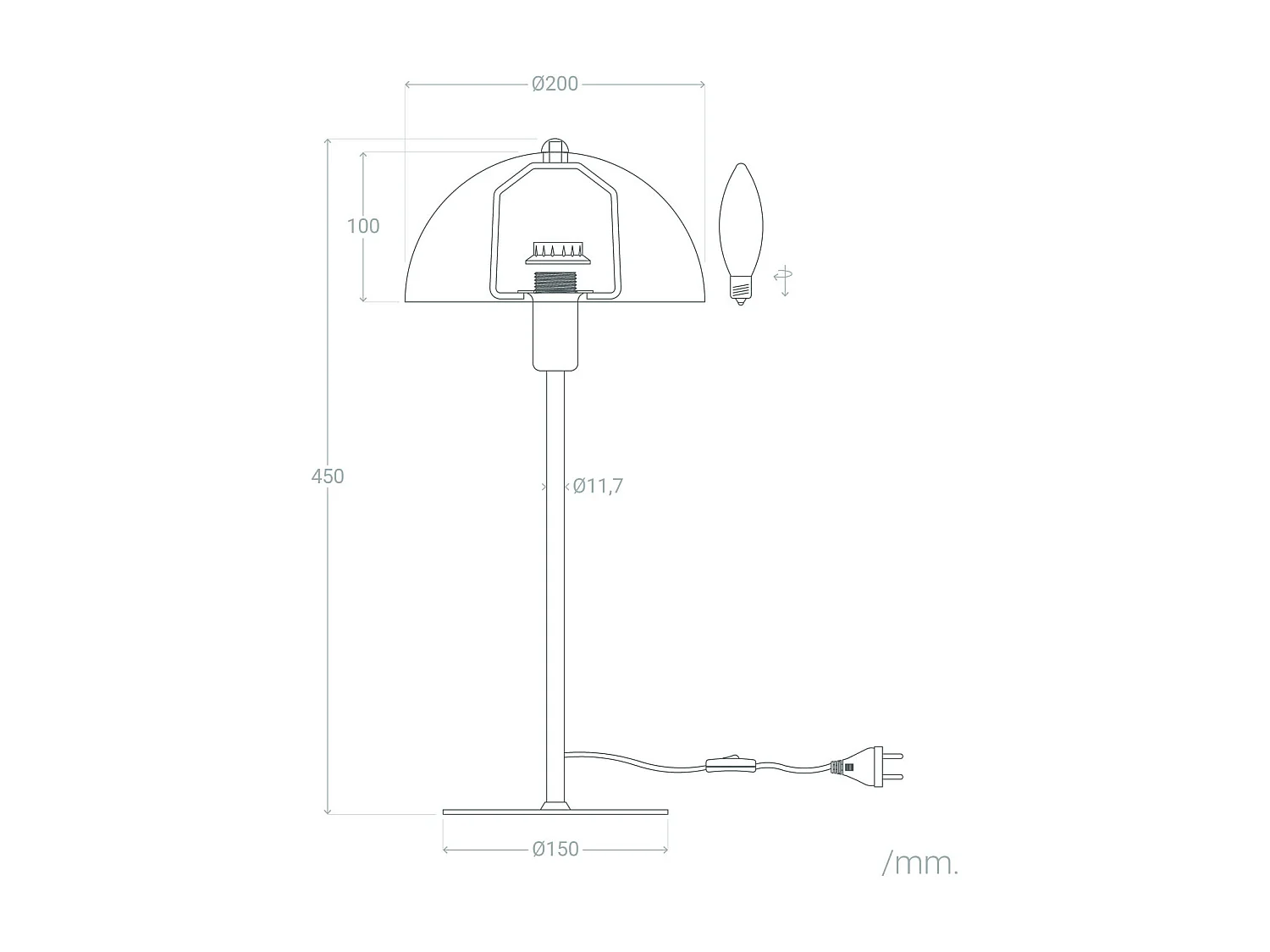 Lampe à Poser Aluminium Madow Noir