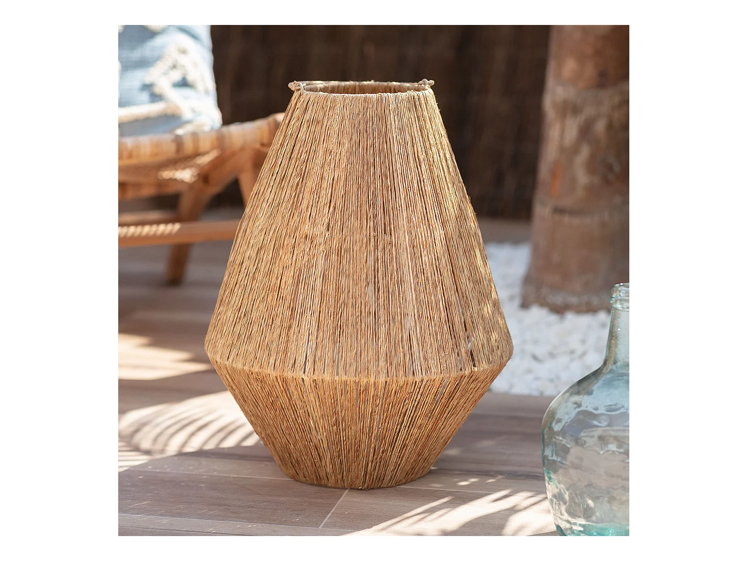Lampe à Poser Jute Tuareg Sans bougie