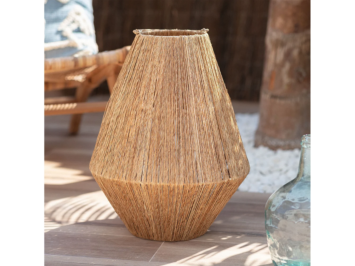 Lampe à Poser Jute Tuareg Sans bougie