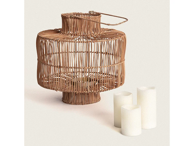 Lampada da Tavolo Rattan Masái Colore Naturale