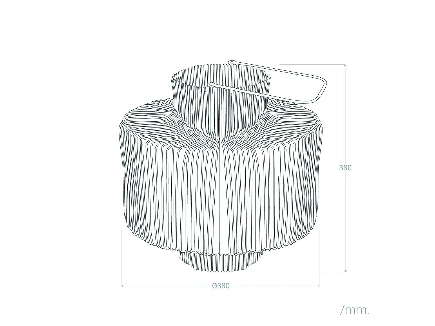 Lampada da Tavolo Rattan Masái Colore Naturale