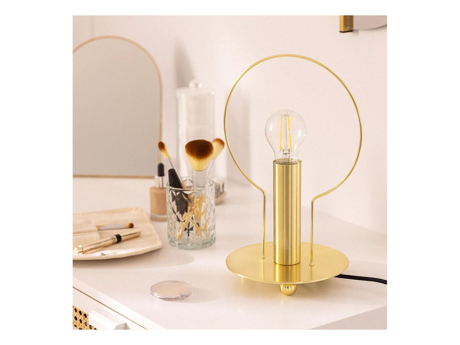 Lampe à Poser Métal Otos   Doré