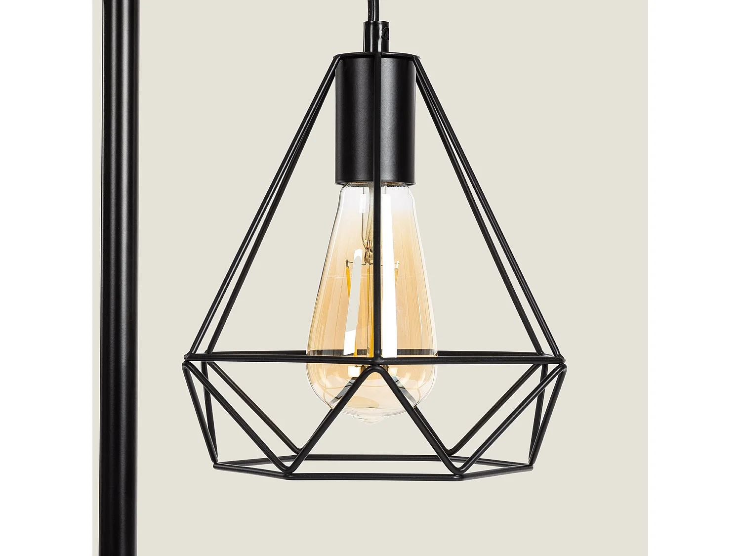 Lampe à Poser Bois et Métal Sardo Noir