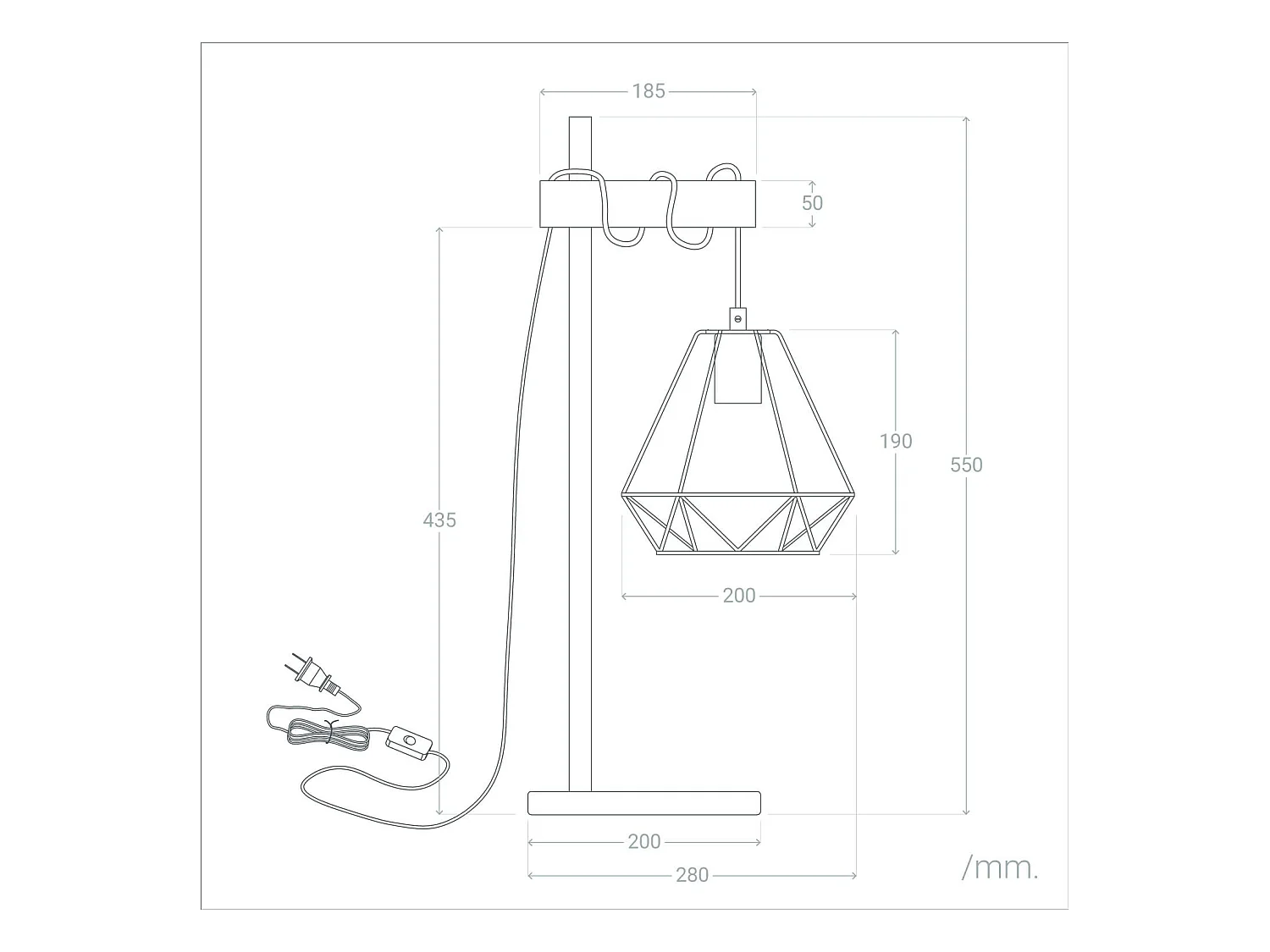 Lampe à Poser Bois et Métal Sardo Noir