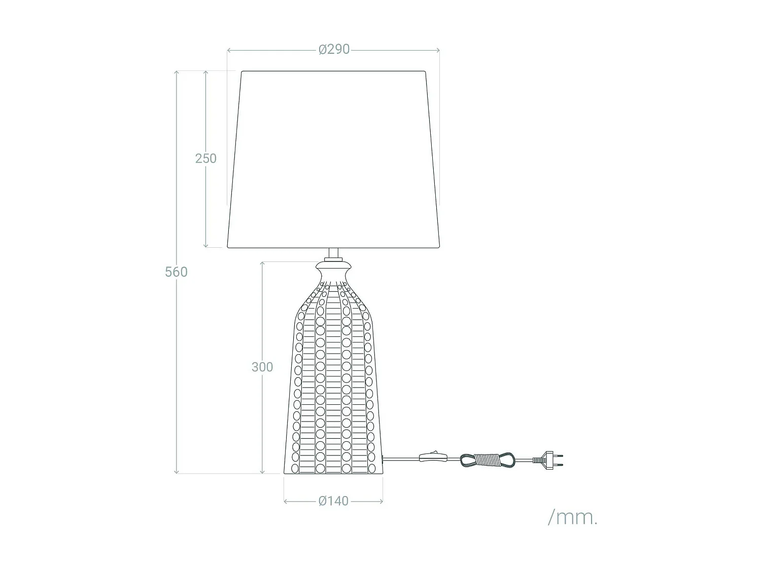 Lampe à Poser Céramique Zellin Vert kaki
