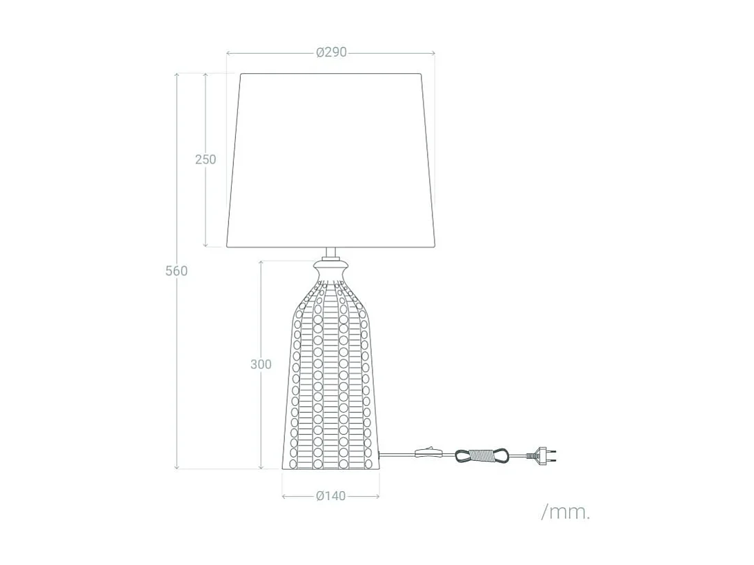 Lampe à Poser Céramique Zellin Vert kaki