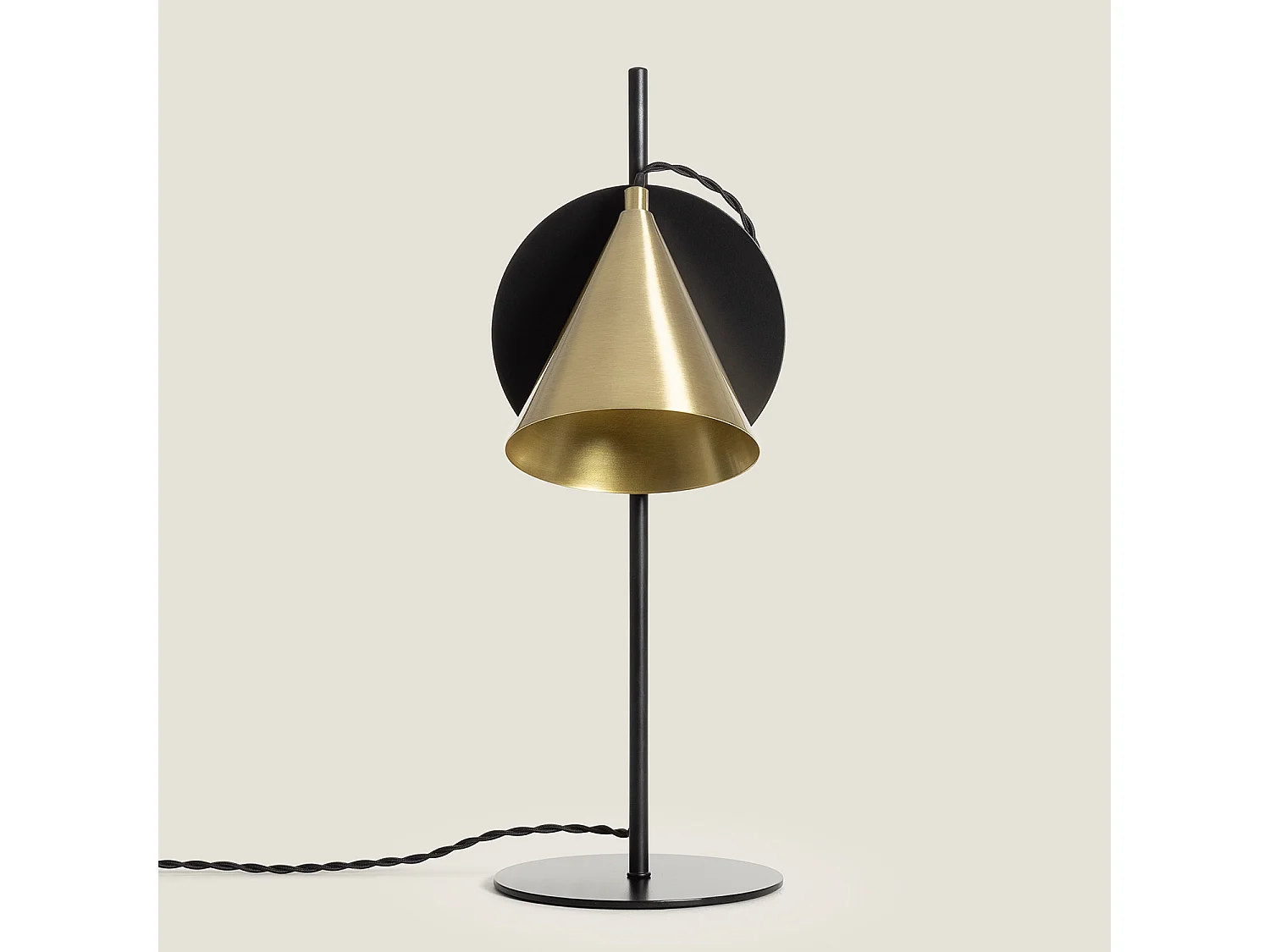 Lampe à Poser Métal Liceo Noir- Doré