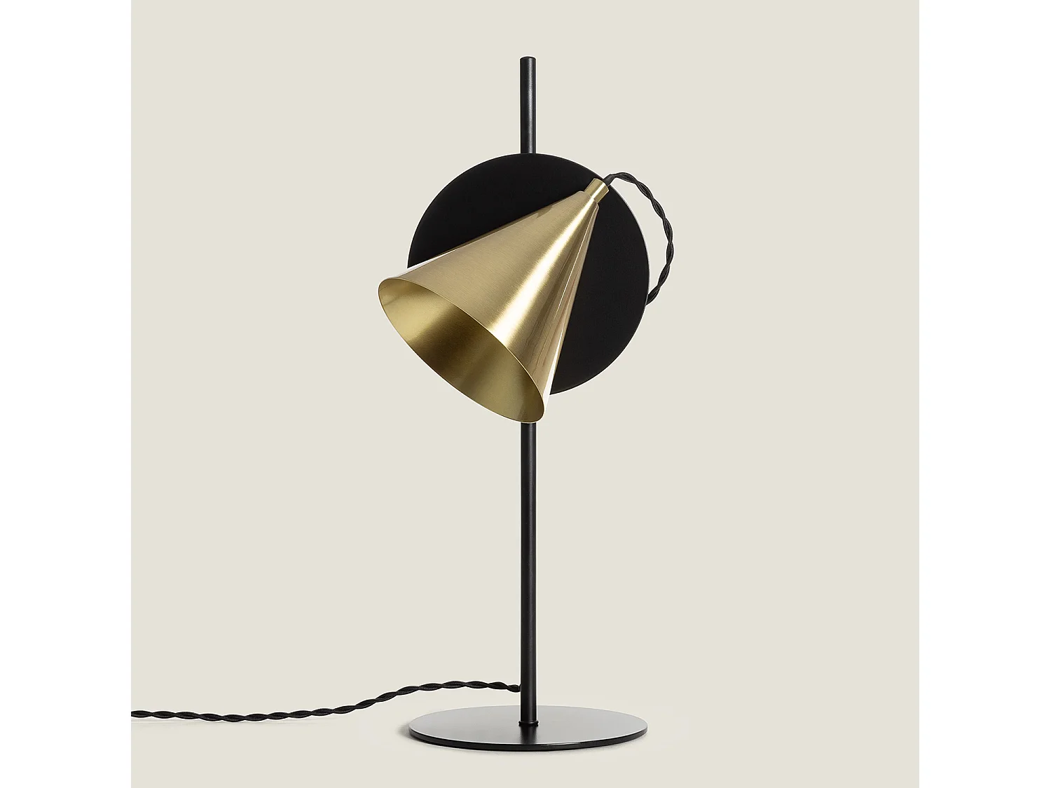 Lampe à Poser Métal Liceo Noir- Doré