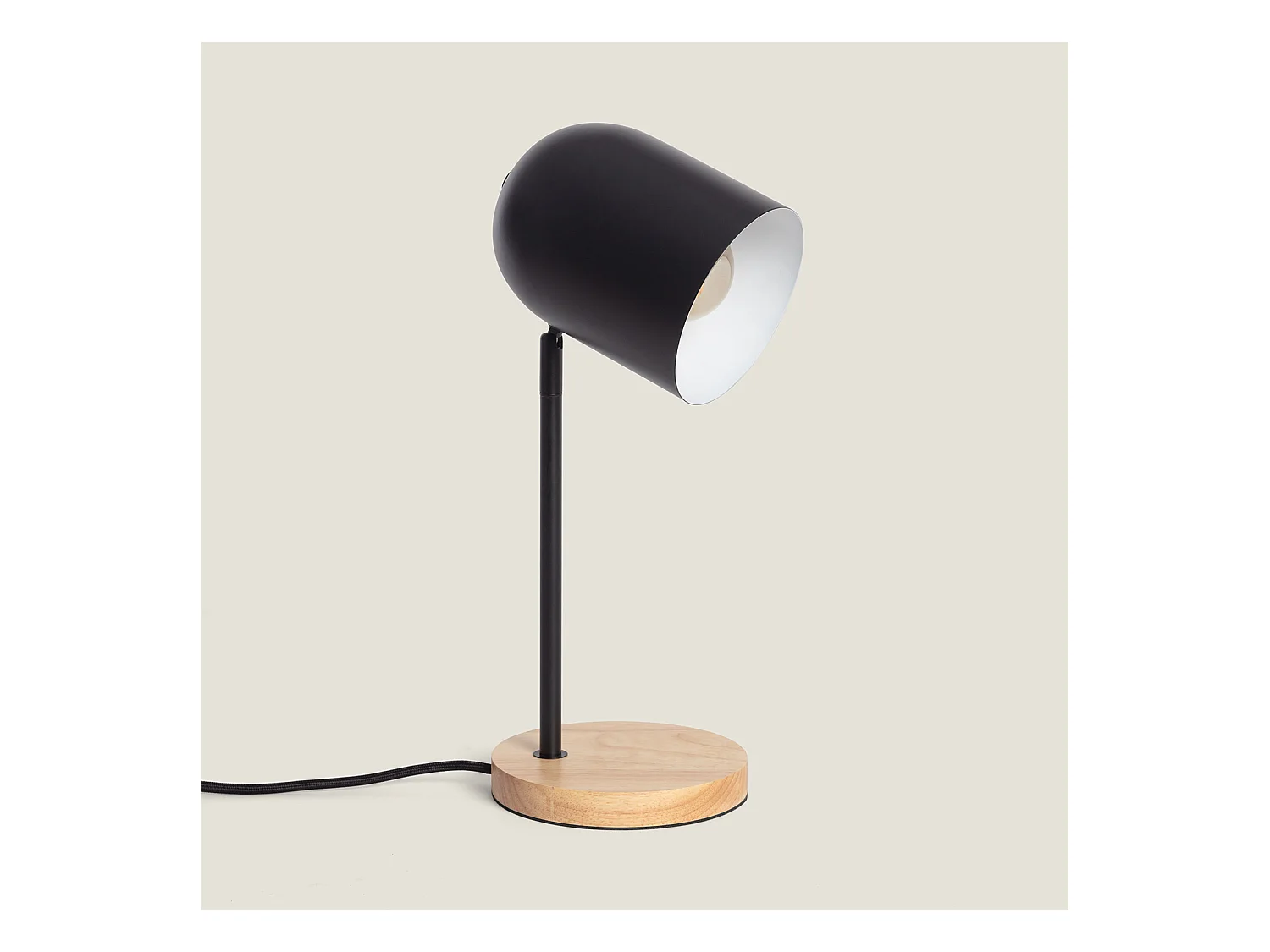 Lampada da Tavolo in Metallo Kidonge Nero