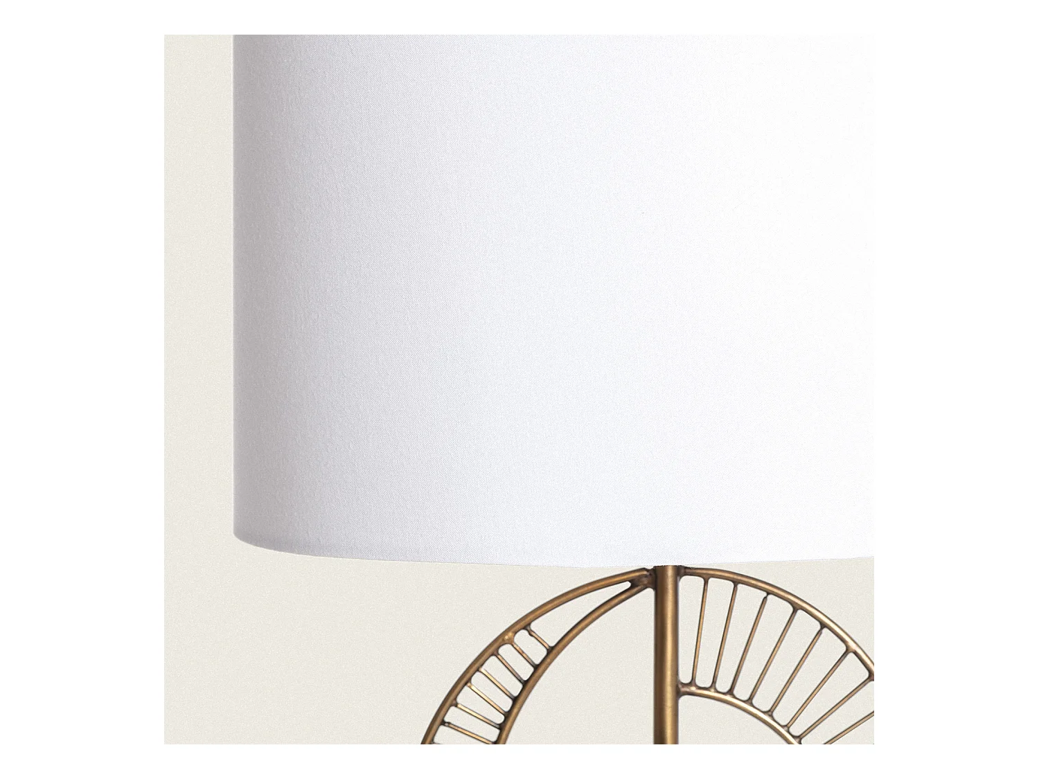 Lámpara de Mesa Metal y Mármol Castle Blanco