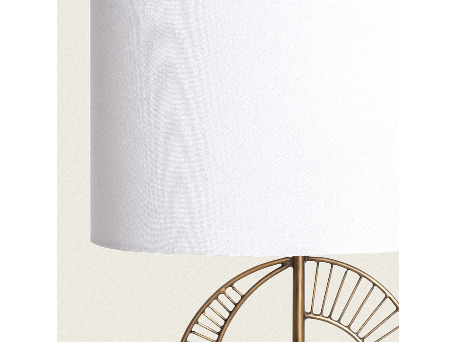 Lampe à Poser Métal et Marbre Castle Blanc