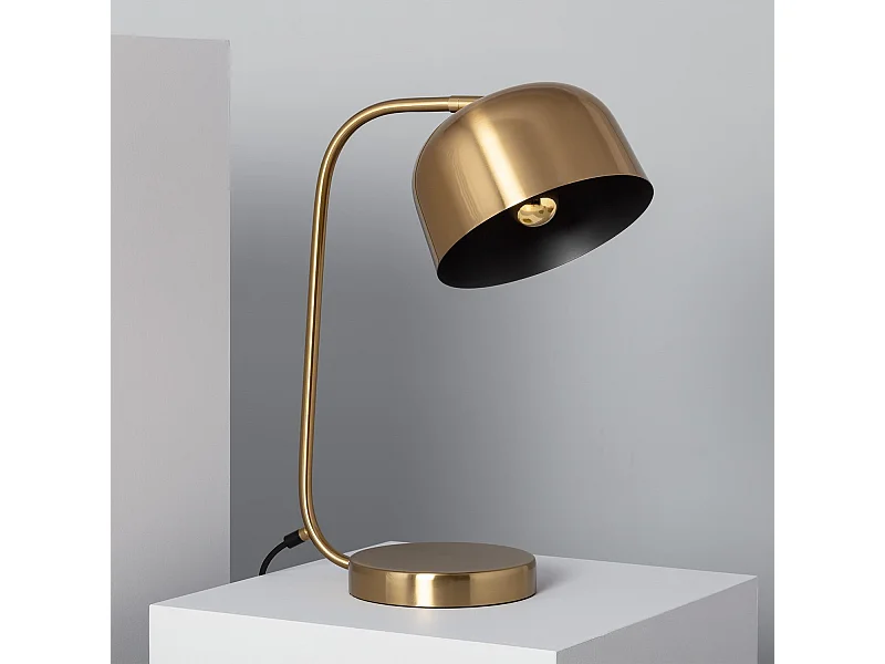 Lámpara de Mesa de Metal Kengele Dorado