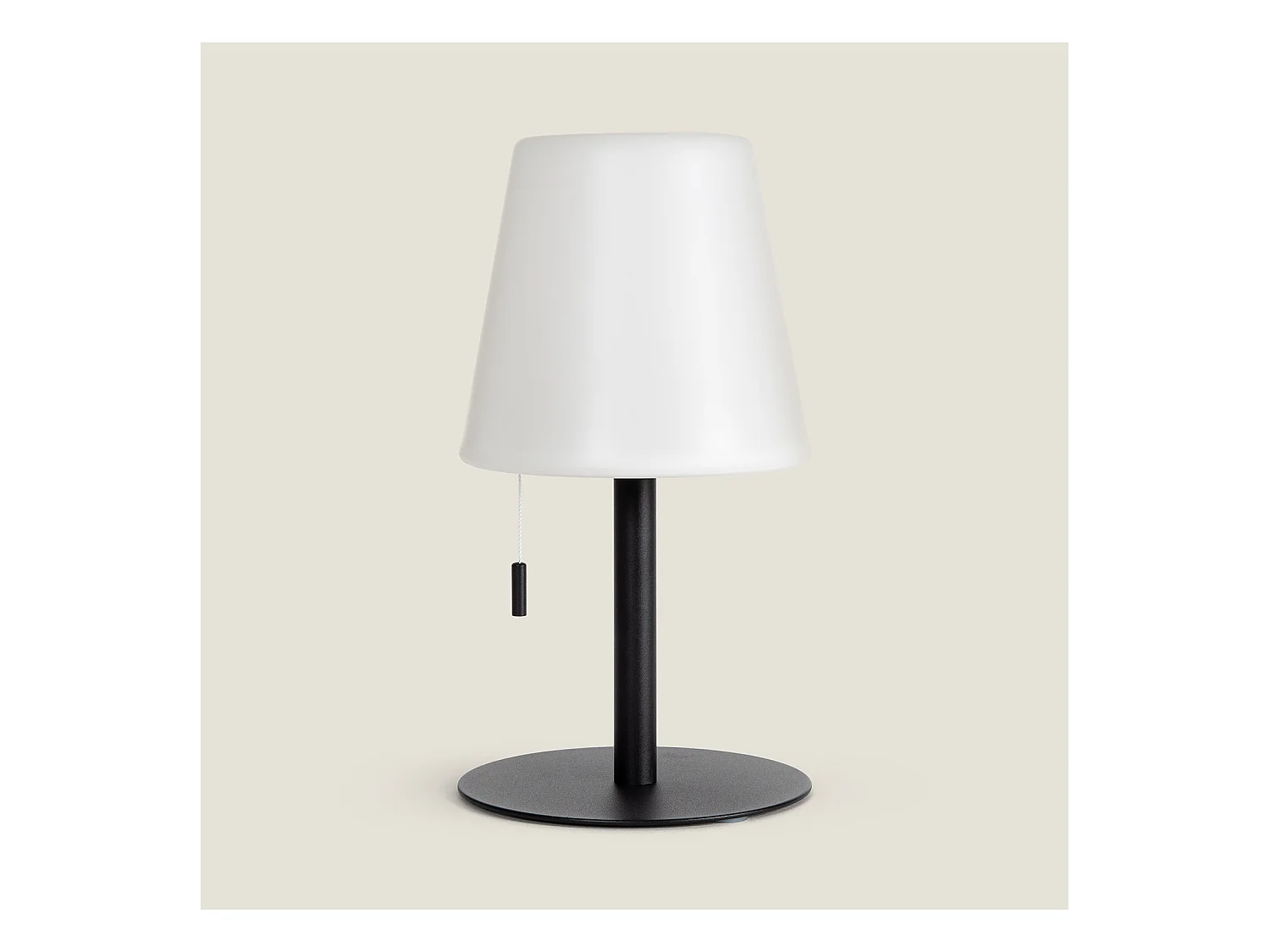 Lampada da Tavolo LED 2,6W Portatile per Esterno in Alluminio con Batteria Ricaricabile Epinay Nero