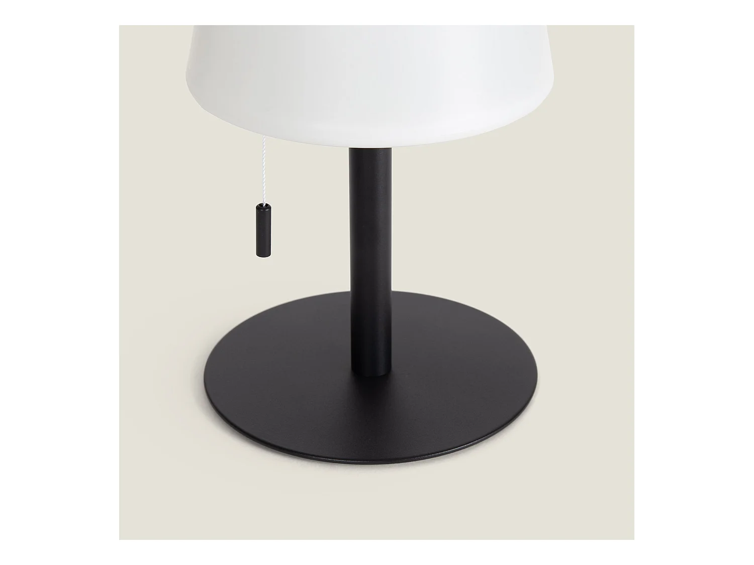 Lampada da Tavolo LED 2,6W Portatile per Esterno in Alluminio con Batteria Ricaricabile Epinay Nero