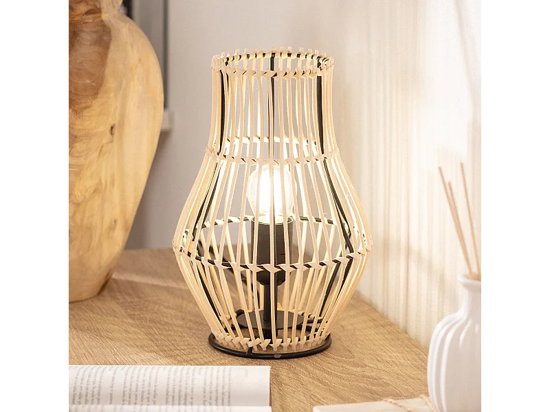 Lampe à Poser Rotin Arawa Sulu Naturel