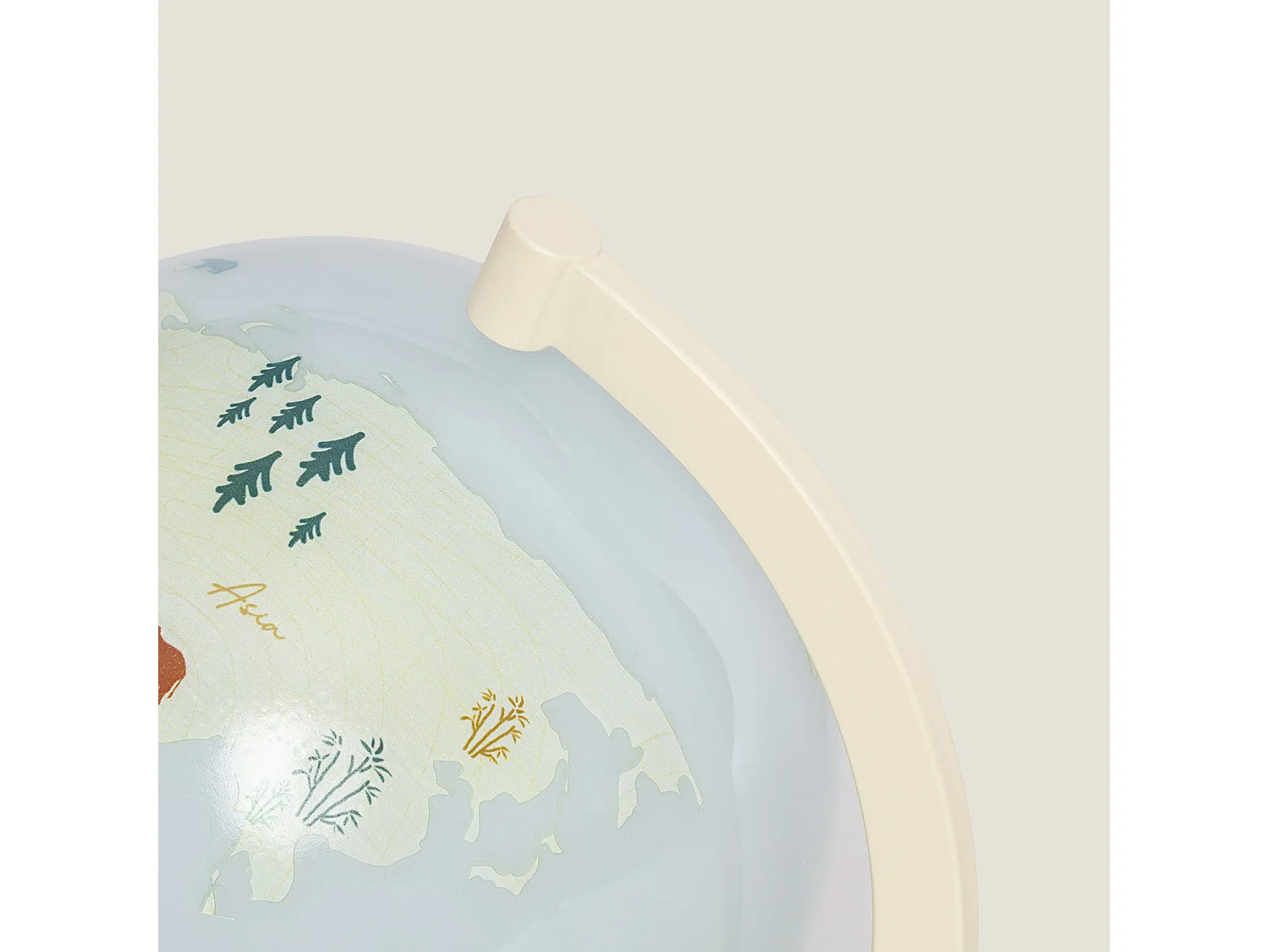 Lampada da Tavolo Mappamondo Bianco