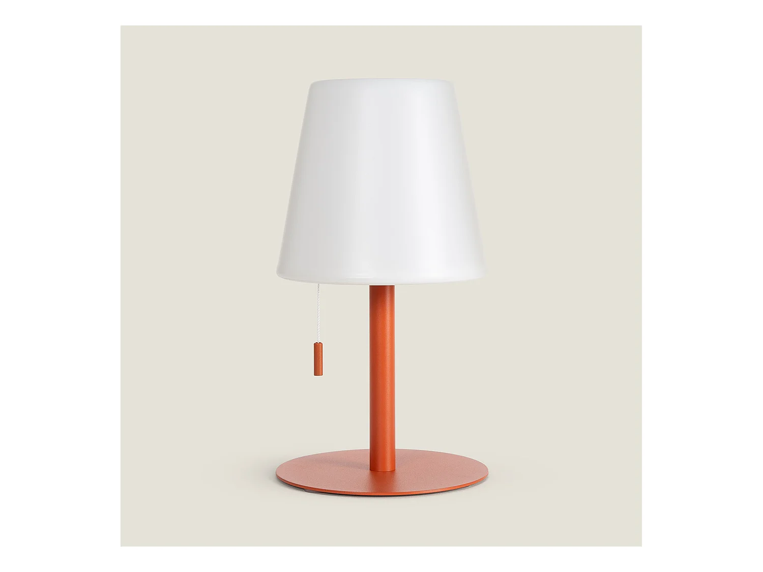 Lampada da Tavolo LED 2,6W Portatile per Esterno in Alluminio con Batteria Ricaricabile Epinay Terracotta