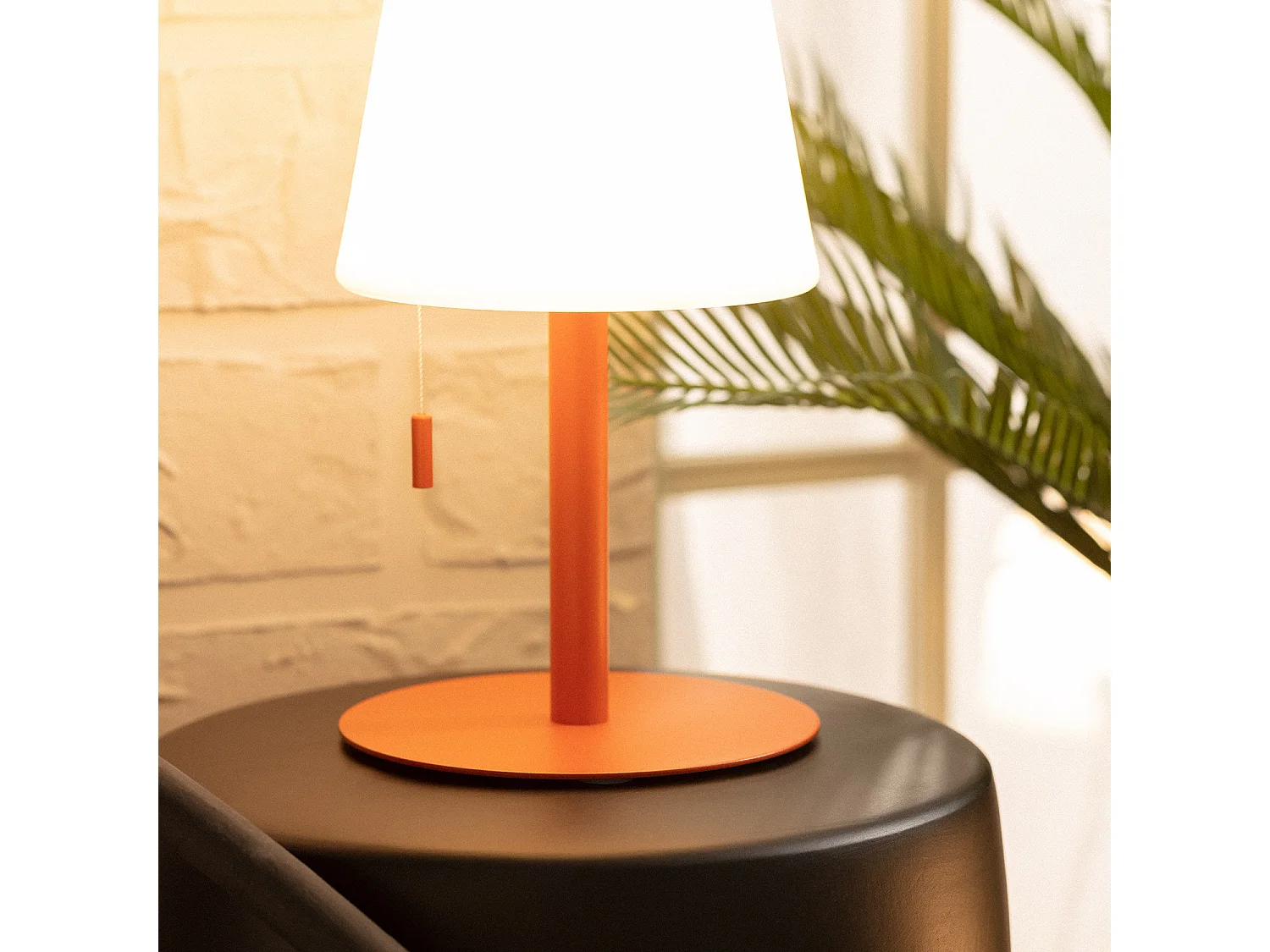 Lampe à Poser LED Portative Aluminium Extérieure 2.6W Epinay avec Batterie Rechargeable Terre cuite