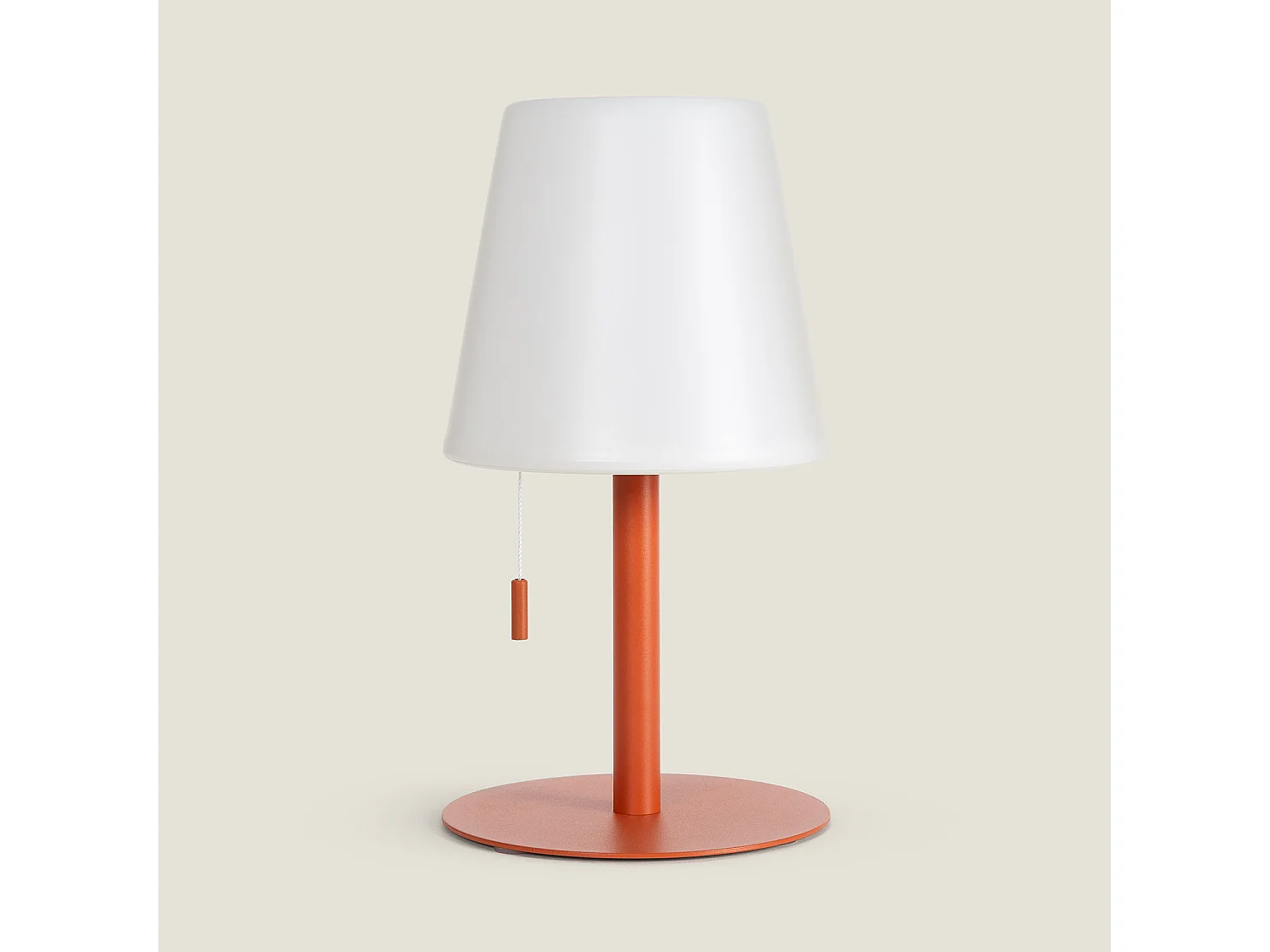 Lampe à Poser LED Portative Aluminium Extérieure 2.6W Epinay avec Batterie Rechargeable Terre cuite