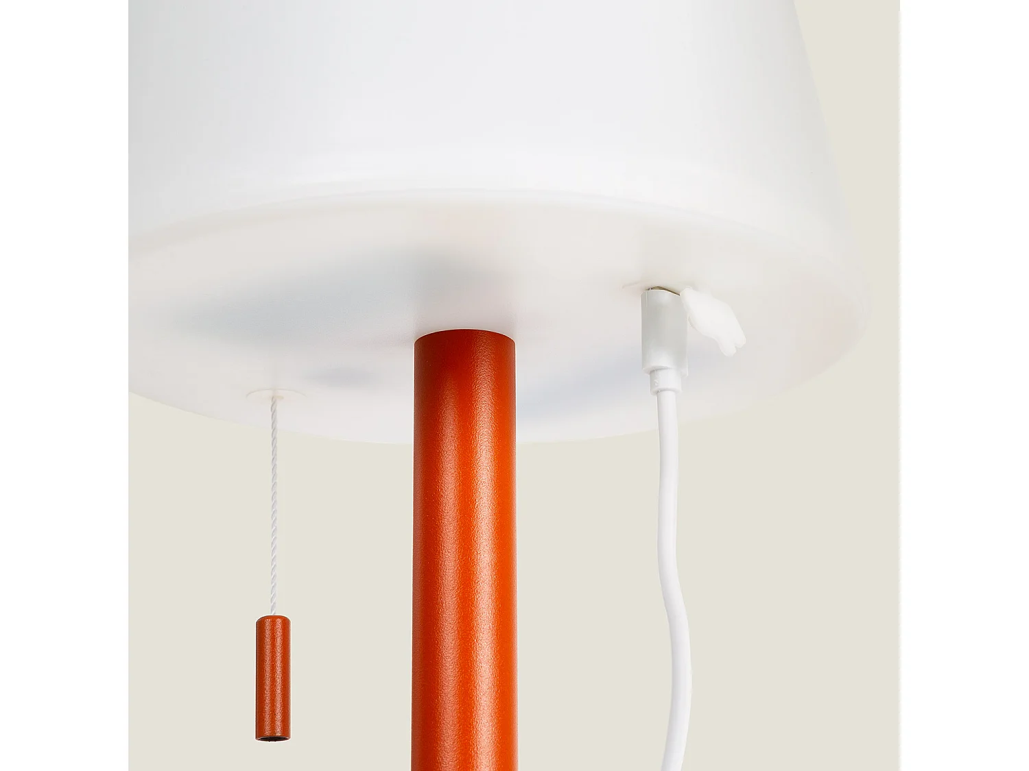 Lampe à Poser LED Portative Aluminium Extérieure 2.6W Epinay avec Batterie Rechargeable Terre cuite